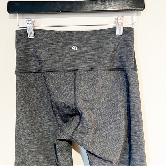 Lululemon Wunder Under Hi-Rise Brushed Full-On Luxtreme 25” Heathered Black - Picture 8 of 9